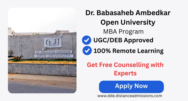 BAOU MBA Admission